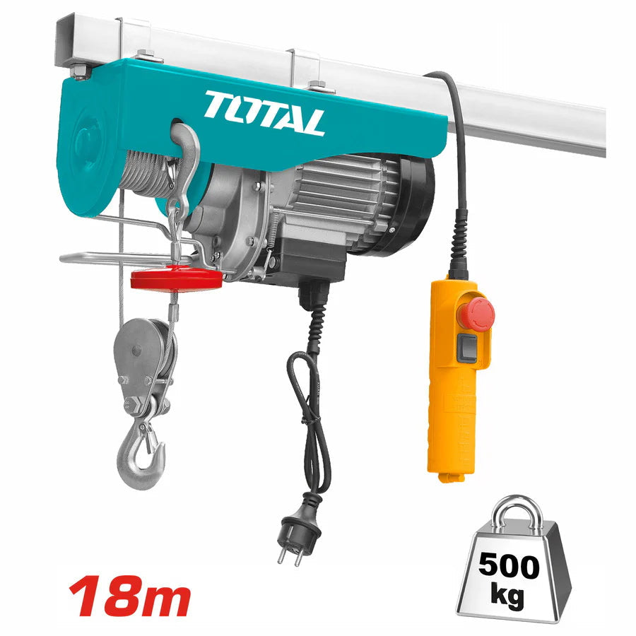 TOTAL TLH1952 900W Electric Hoist 250kg/500kg Lifting Capacity Total